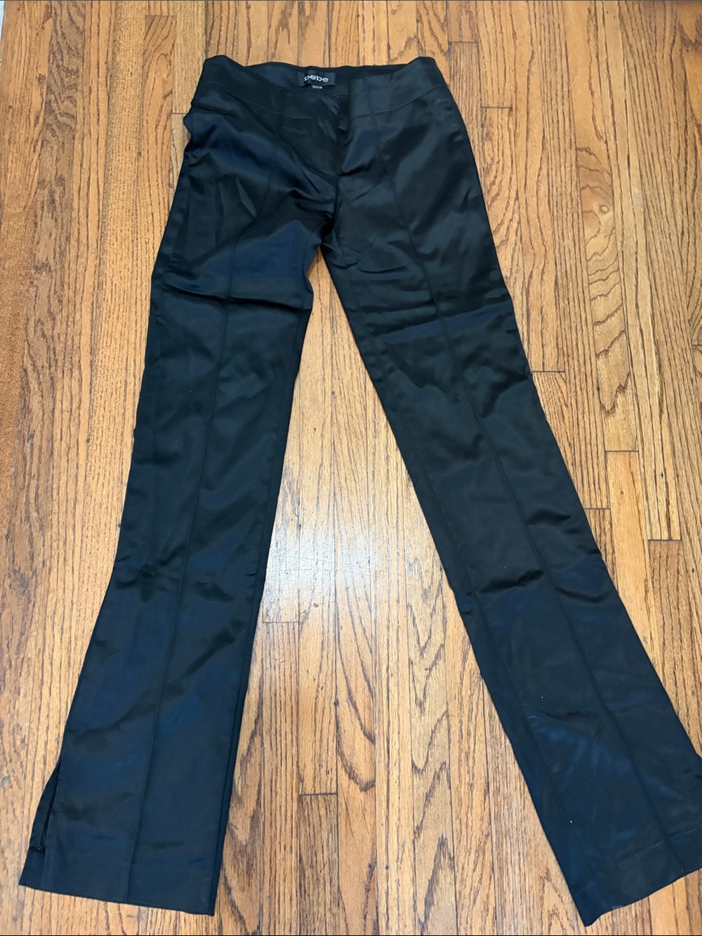 bebe Black Flared Dress Pants